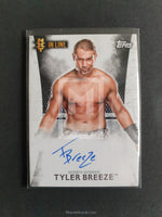 WWE Undisputed 2015 Tyler Breeze NA-TB Autograph NXT Trading Card Front