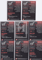 WWF No Mercy Comic Images Chrome Insert Trading Card Set Back