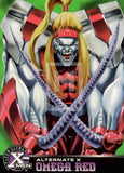 X-Men 1995 Fleer Ultra Alternate X Trading Card 15 Omega Red Front