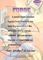 X-Men 1995 Fleer Ultra Alternate X Trading Card 9 Forge Back