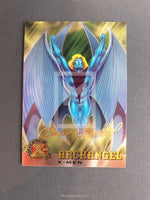 X-Men Fleer Ultra All Chromium Gold Signature Parallel Trading Card  Archangel 1 Front