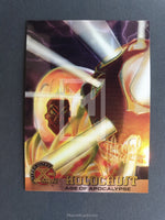 X-Men Fleer Ultra All Chromium Gold Signature Parallel Trading Card Holocaust 40 Front