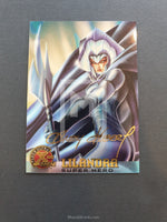 X-Men Fleer Ultra All Chromium Gold Signature Parallel Trading Card Lilandra 53 Front