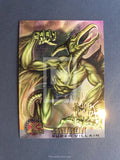 X-Men Fleer Ultra All Chromium Gold Signature Parallel Trading Card Sauron 74 Front