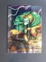 X-Men Fleer Ultra All Chromium Gold Signature Parallel Trading Card Toad 79