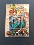 X-Men Fleer Ultra All Chromium Gold Signature Parallel Trading Card Blood Oath 87 Front