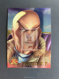 X-Men Fleer Ultra All Chromium Gold Signature Parallel Trading Card Professor X 9 Front