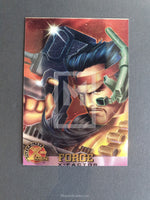 X-Men Fleer Ultra All Chromium Trading Card Forge (Miscut) 14 Front
