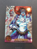 X-Men Fleer Ultra All Chromium Trading Card Mystique 16 Front