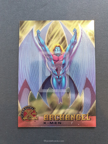 X-Men Fleer Ultra All Chromium Trading Card Archangel 1 Front