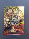 X-Men Fleer Ultra All Chromium Trading Card Tusk 49 Front