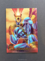 X-Men Fleer Ultra All Chromium Trading Card Cyclops 5 Front