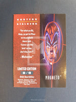 X-men 95 Ultra Fleer Hunters Stalkers Trading Card Magneto Error 8 Back Hobby Rainbow