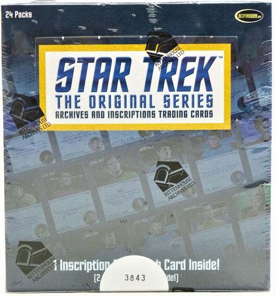 Star Trek The Original Series Archives and Inscriptions Trading Card Box Rittenhouse Archives